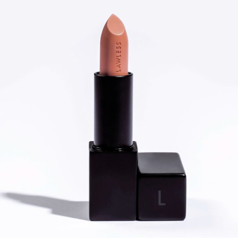 LAWLESS Satin Luxe Classic Cream Lipstick Full Size - Fawn (Warm Honey Nude) NIB